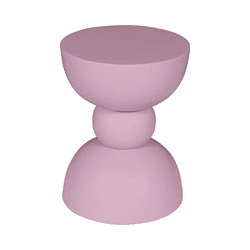 Unieke roze salontafel van hout met een modern design, ideaal voor een eigentijdse woonkamer, verkrijgbaar bij Mokana Meubelen.