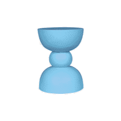 Modern blauw bijzettafel van Mokana Meubelen, minimalistisch design, hoogwaardig materiaal, perfect voor stijlvolle woonkamer inrichting.