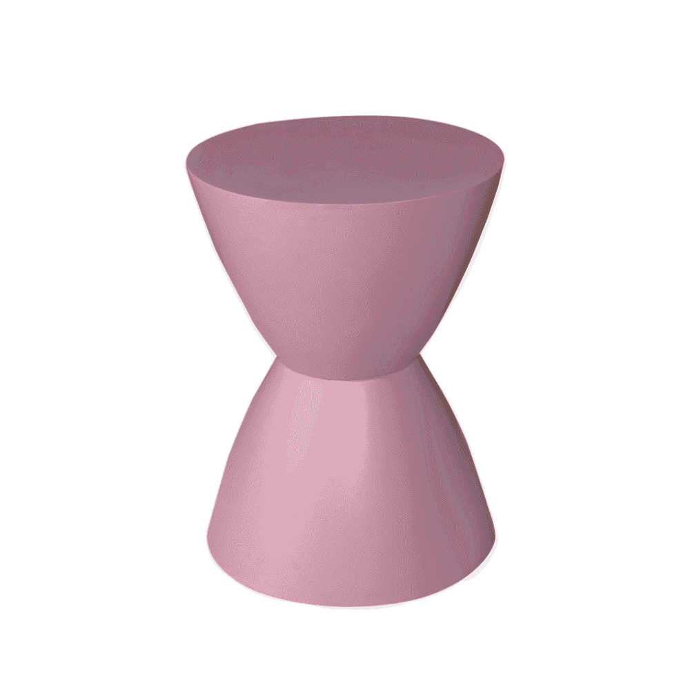 Gewoon digitale fotolampje, gemaakt van hout met een roze matte afwerking, ideaal voor modern interieur en meubels.