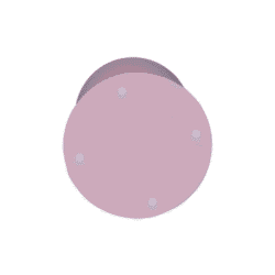 Elegante roze houten bijzettafel met afgeronde hoeken, modern design en natuurlijke afwerking. Perfect voor een stijlvolle en functionele woonkamer of slaapkamer inrichting.