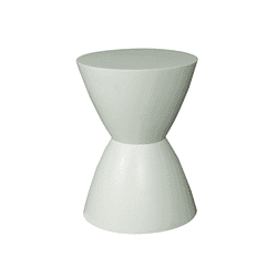 Elegant witte bijzettafel met moderne design, gemaakt van hoogwaardig hout voor stijlvolle interieur decoratie en functioneel gebruik.