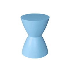 Vernieuwende blauwe bijzettafel van Mokana Meubelen, modern design, perfect voor woon- en slaapkamers.