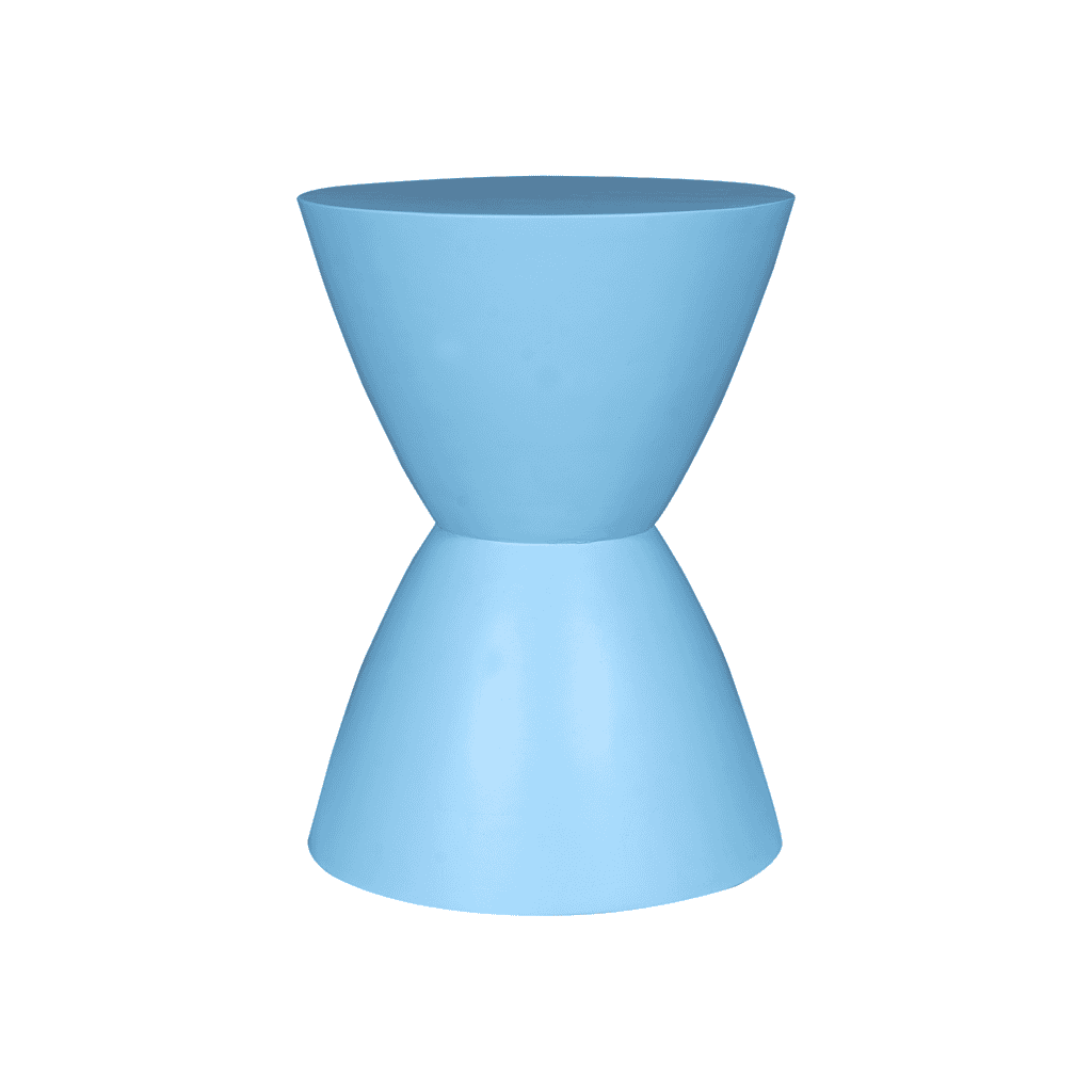 Blauwe stijlvolle bijzettafel van Mokana Meubelen met moderne duurzame afwerking. Perfect voor inrichting en interieurdesign.