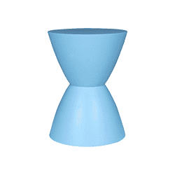 Blauwe stijlvolle bijzettafel van Mokana Meubelen met moderne duurzame afwerking. Perfect voor inrichting en interieurdesign.