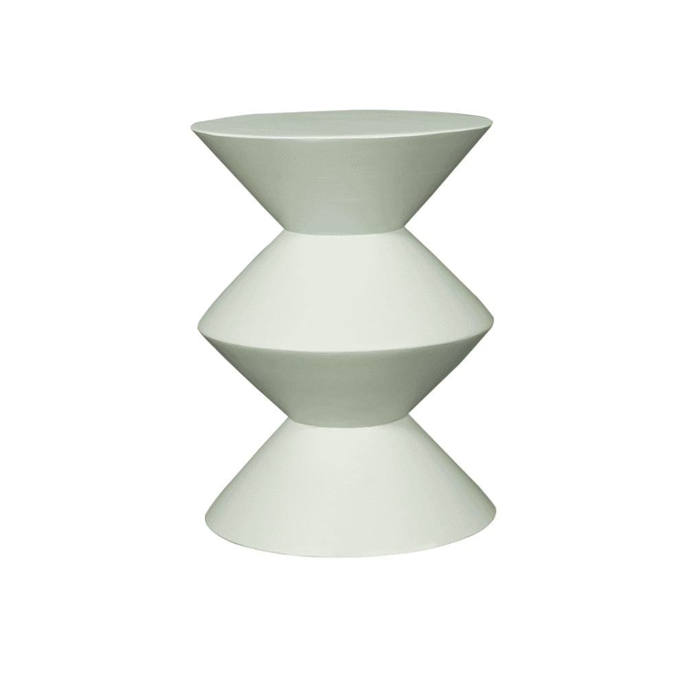 Unieke moderne witte bijzettafel met geometrisch ontwerp, gemaakt van duurzaam hout, perfect voor eigentijdse huizen, woonkamer of slaapkamer. Mokana Meubelen biedt stijlvolle op maat gemaakte meubelstukken.