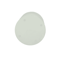 Minimalistisch plafondlamp van wit kunststof voor moderne interieurverlichting, energiebesparend, ideaal voor woonkamer, slaapkamer of kantoor.