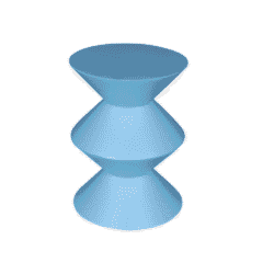 Prachtige moderne blauwe bijzettafel van Mokana Meubelen, eigentijds design en hoge kwaliteit in hout en kleur.