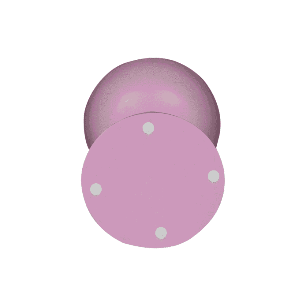 Roze ballast lamp op witte achtergrond, modern lamp design, sfeervolle verlichting, elegante en luxe lamp, Mokana Meubelen.