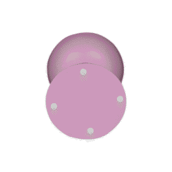 Roze ballast lamp op witte achtergrond, modern lamp design, sfeervolle verlichting, elegante en luxe lamp, Mokana Meubelen.