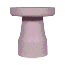 Kleine roze bijzettafel van Mokana meubelen, modern design en stevig vakmanschap, perfect voor woonkamer en slaapkamer.