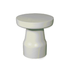 Moderne witte bijzettafel in elegant design, perfect voor woonkamers, slaapkamers en kantoorruimtes. Duurzaam en stijlvol meubel van Mokana Meubelen.