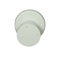 Ronde witte LED plafondlamp met verstelbare lichtkegels voor moderne interieurverlichting.