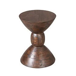 Wunderschöner Beistelltisch aus Holz, handgefertigtes Möbelstück mit elegant geformter Platte und stabilem Fuß, perfekt für jedes Wohnzimmer oder Büro.