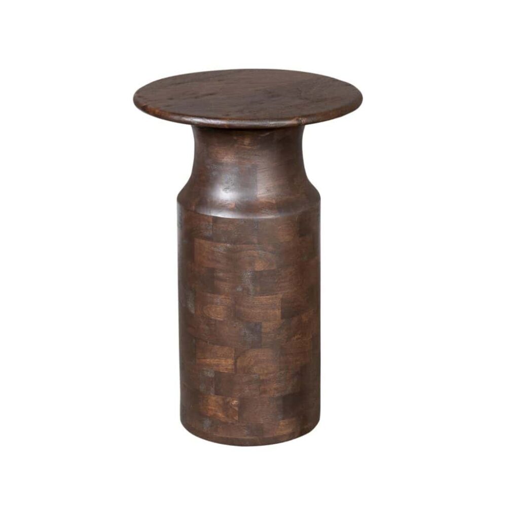 Deurst basis van donker hout met een natuurlijke afwerking, ideaal voor een landelijke of industriële interieurstijl.