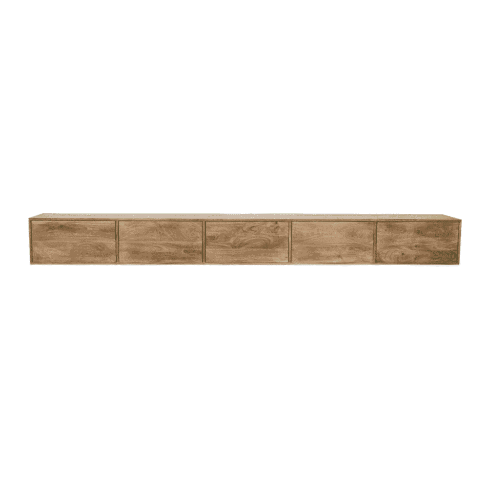 Massief houten dressoir met ladeopslag, modern meubelstuk van Mokana Meubelen.