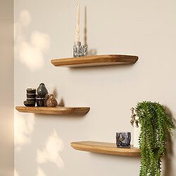 Elegante houten wandplanken met jouw favoriete decoratie, ideaal voor een sfeervol en functioneel interieur. Gemaakt van hoogwaardige natuurlijke materialen voor een tijdloze uitstraling.