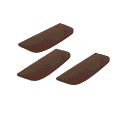 Houten meubelvoetjes in donkerbruin, compatibel met Mokana meubelen, voor een stijlvolle en stabiele basis.