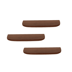 Eikenhouten wandplanken set met elegante afgeronde hoeken, perfect voor moderne interieurdecoratie.