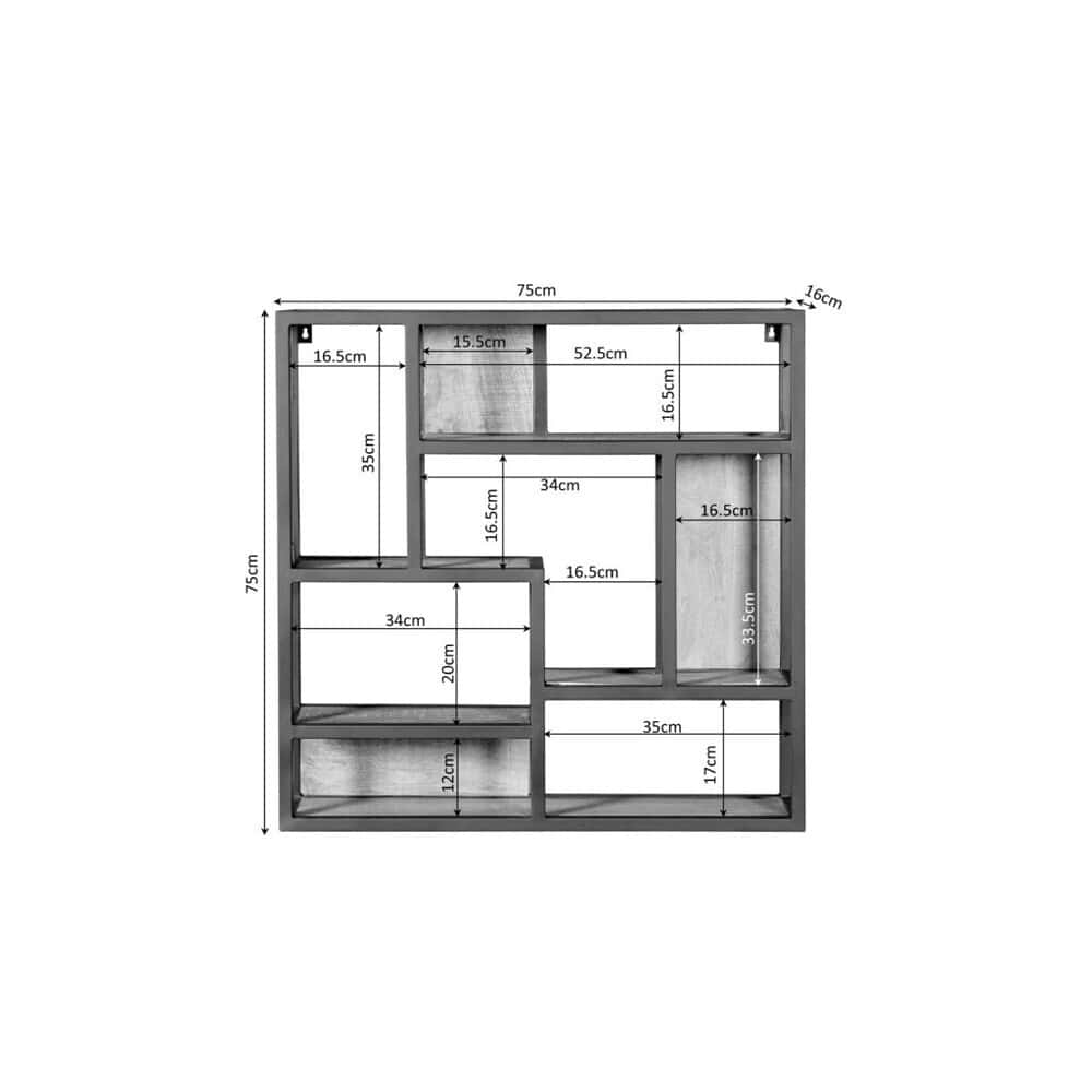 Elegant houten wanddecoratie met op maat gemaakte vakken voor opslag en display - Mokana meubels. Perfect voor modern interieur, opbergoplossingen en creatieve styling.