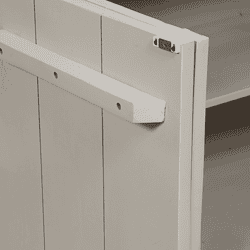 Stijlvolle Mokana meubelen in een neutrale kleur, met aandacht voor detail en functionaliteit, ideaal voor moderne interieurontwerpen. Perfect voor elke woonkamer of slaapkamer.