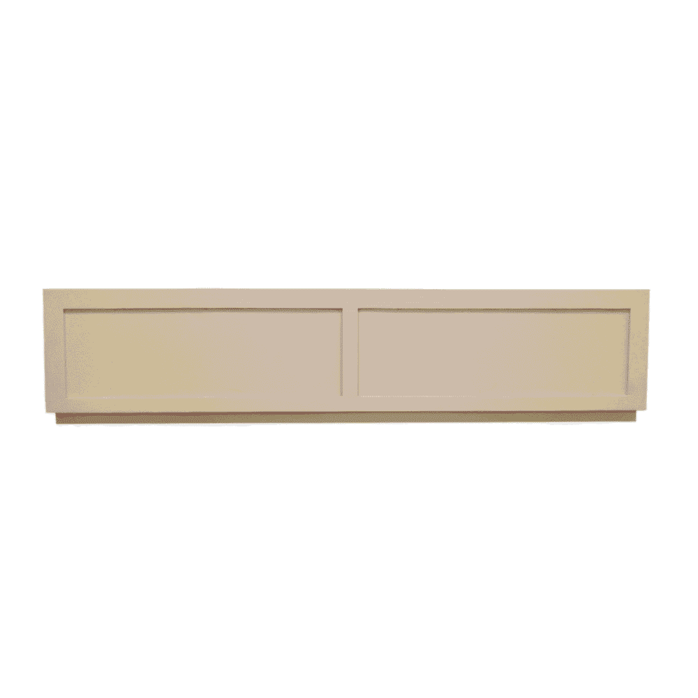 Laagwandige beige kast met twee vakken, geschikt voor opbergen en decoratie in moderne interieurs. Perfect om te combineren met andere Mokana meubels for een strakke look.