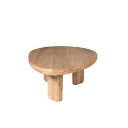 Natuurlijke houten salontafel met uniek design, handgemaakt en duurzaam geproduceerd voor een moderne inrichting. Perfect voor elke woonkamer, geïnspireerd door Scandinavisch minimalisme.