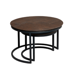 Salontafel Otik Brown Oak | 70 cm | Set van 2