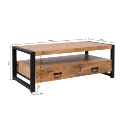 Salontafel Boaz | 120 cm | vier lades