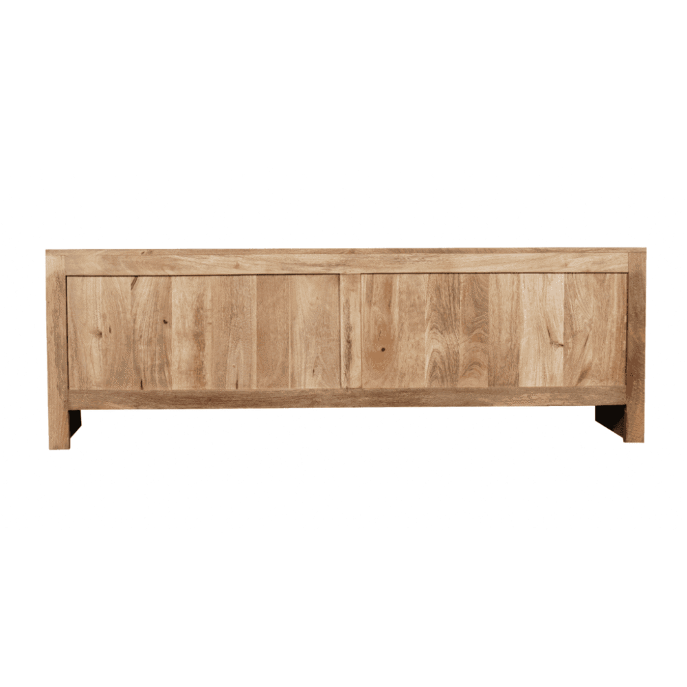 Antieke massief houten houten opbergkast met schuifdeuren, Scandinavisch design, natuurlijke afwerking, op maat gemaakte meubelstukken voor woonkamer of slaapkamer.