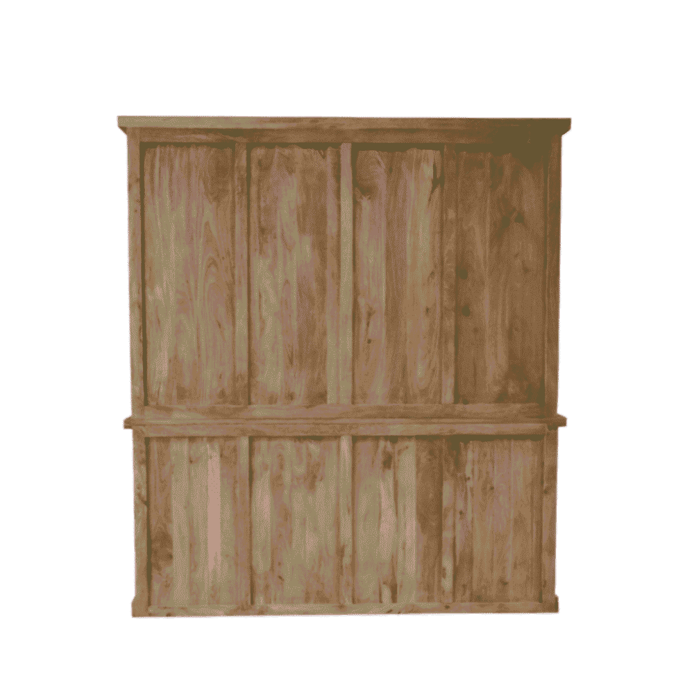 Robuuste houten wandpaneel, perfect als stijlvolle scheidingswand of decoratief element in elk interieur. Gemaakt van natuurlijk, duurzaam hout voor een landelijke uitstraling.