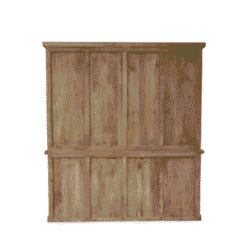 Robuuste houten wandpaneel, perfect als stijlvolle scheidingswand of decoratief element in elk interieur. Gemaakt van natuurlijk, duurzaam hout voor een landelijke uitstraling.