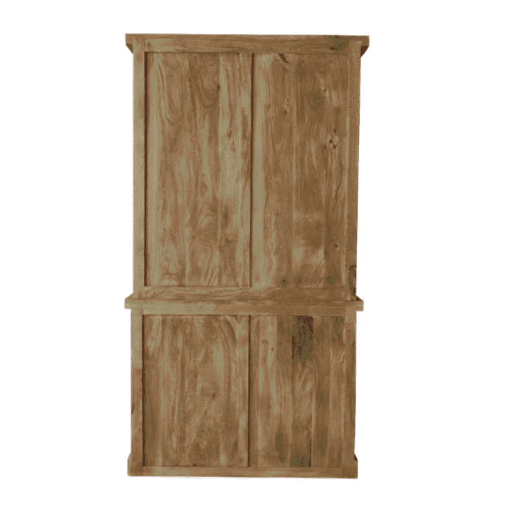 Rustieke houten kast, op maat gemaakt voor landelijke interieurs, gemaakt van natuurlijke, duurzaam hout voor een warme uitstraling en praktische opbergruimte.