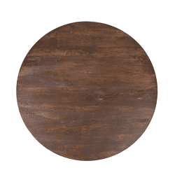 20. Elegante ronde houten eettafel van massief hout met natuurlijk afwerking, ideaal voor een landelijke of moderne eetkamer.