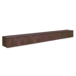 Grote wandkast in warme houttinten, modern design, ideaal voor woon- en slaapkamer, op maat gemaakt door Mokana Meubelen.