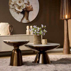 Elegant bijzettafels met moderne design voor stijlvolle interieurafwerking bij Mokana Meubelen.