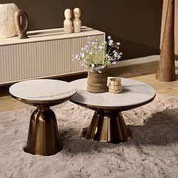Moderne bijzettafels met marmeren bladeren, stijlvolle interieurdecoratie, elegante woonaccessoires, designer salontafels, stijlvolle en Functionele woonmeubels.