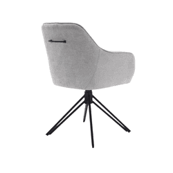 Comfortabele, moderne bureaustoel met gestoffeerde bekleding en verstelbare rugleuning voor thuis en kantoor. Perfect voor een stijlvolle en ergonomische werkomgeving.