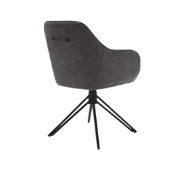 Modern draaifauteuil met zachte grijze bekleding en verstelbare hoogte, perfect voor design interieurs en comfortabele zitervaringen.