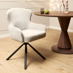 Eetkamerstoel Hanna | Beige | Met armleuning