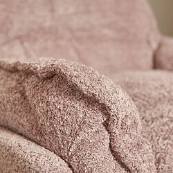 Zachte stoffen meubelbekleding in een warme roze tint, perfect voor een comfortabele en stijlvolle woonkamer.