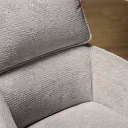 Zachte, hoogwaardige meubelstof in een neutrale lichtgrijze tint, perfect voor modern en comfortabel meubilair.