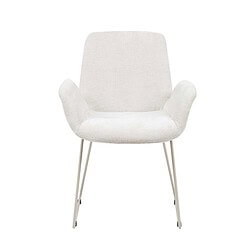 Elegante witte lounge stoel met moderne uitstraling, gemaakt door Mokana Meubelen, perfect voor stijlvol wonen en comfortabel zitten.