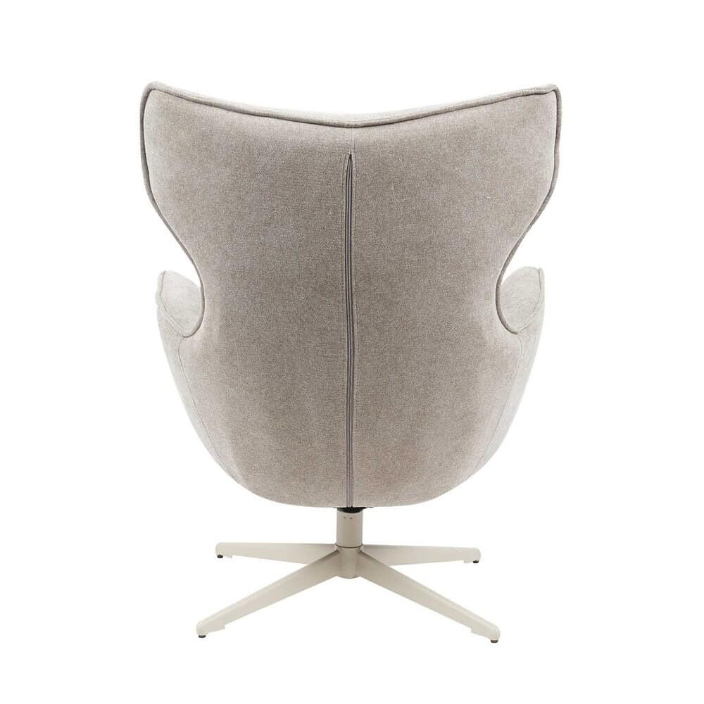 Hoogwaardige beige fauteuil met moderne design, comfortabele zithouding en verstelbare functies, perfect voor kantoor of woonkamer, beschikbaar bij Mokana Meubelen.