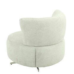 Leren fauteuil van Mokana meubelen met modern en comfortabel design in een lichte stof, perfect voor een stijlvolle en gezellige woonkamer.