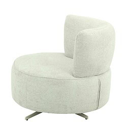 Elegante moderne fauteuil met comfortabele bekleding in licht crèmekleur, perfect voor gezellige zithoeken en stijlvolle interieurs.