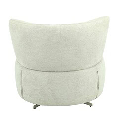 Comfortabele, moderne Kuip lounge fauteuil met zachte, lichtgekleurde bekleding en draaifunctie, perfect voor stijlvolle woonruimtes en lounge hoeken.