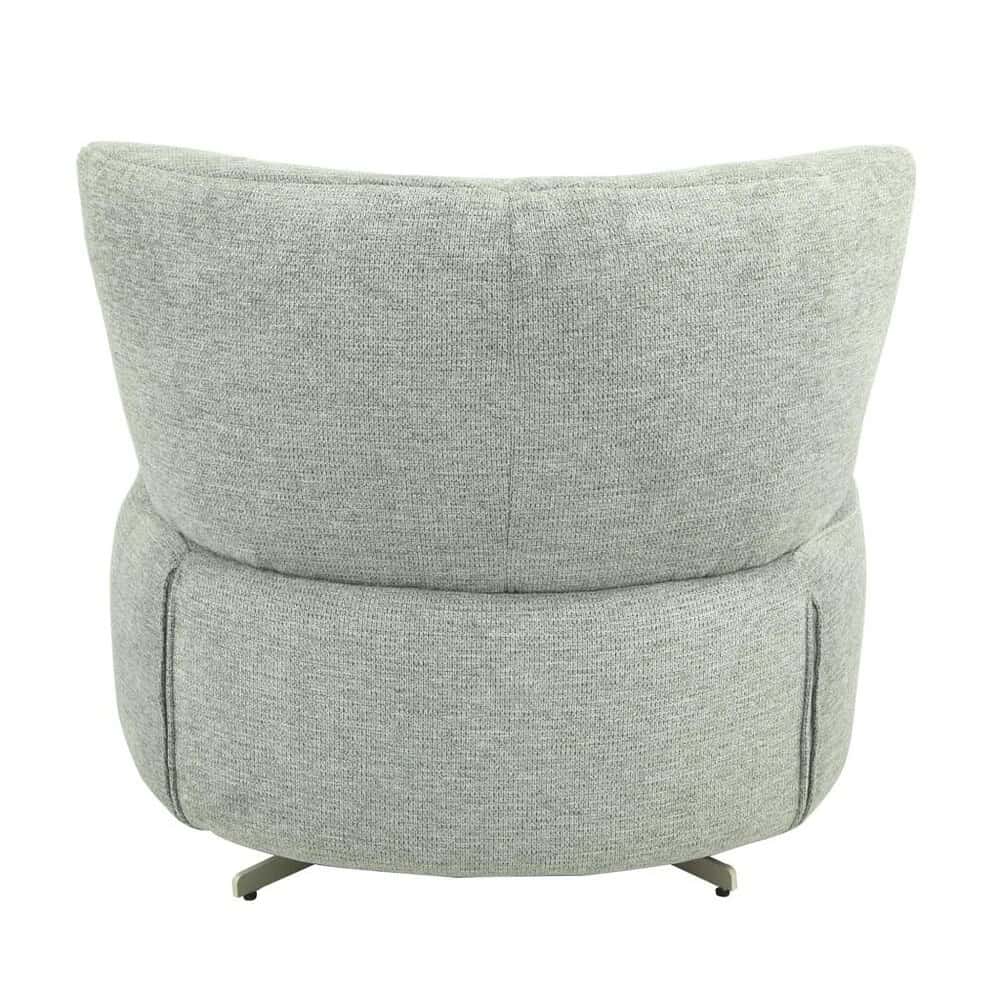 Lichtgrijze modern fauteuil met comfortabele bekleding en elegant ontwerp, ideaal voor stijlvolle woonkamers en interieurdecoratie.