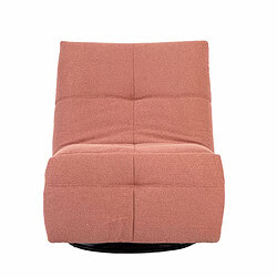 Moderne oranje lounge stoel met comfortabele bekleding en draaibare basis, perfect voor gezellige zithoek of relaxruimte.