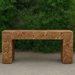 Sidetable Block Teakhout 160cm Uniek Indonesie