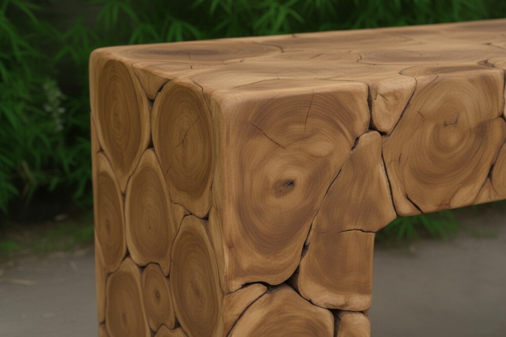 Sidetable Block Teakhout